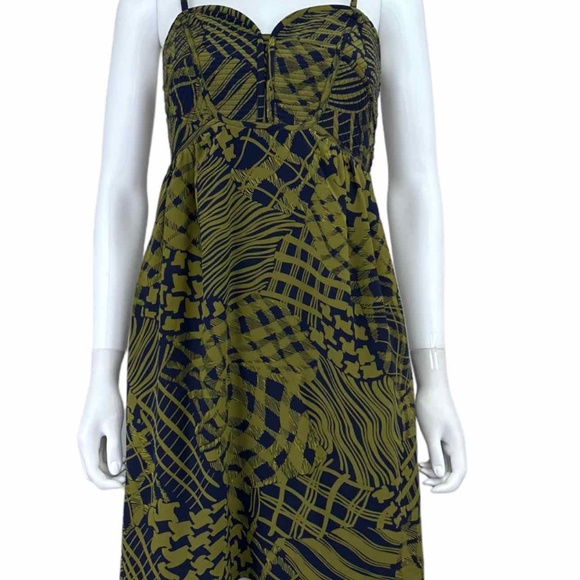 Anthropologie Maple Silk Strapless Quilted Top Dress ~ Size 0 - Picture 2 of 4